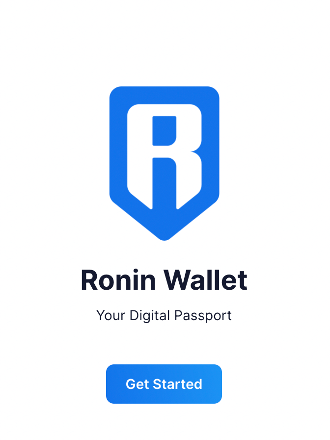 Roninウォレットのパスワードを登録