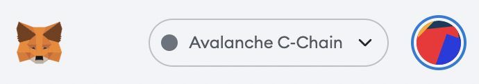 Avalancheネットワーク（AVAXC）を選択して接続する